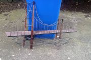 44" 3D Metal Depiction of San Francisco Bridge
