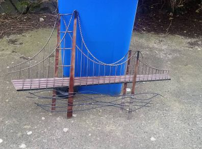 44" 3D Metal Depiction of San Francisco Bridge