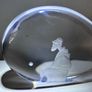 Kosta Boda art glass sculpture, Jonah and the whale Image 2