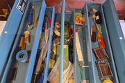 Vintage Industrial Precision Tool Box Electronics Machine Repair Tools