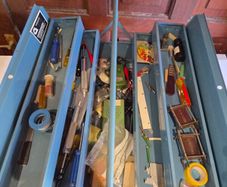 Vintage Industrial Precision Tool Box Electronics Machine Repair Tools