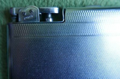 Vintage Polo Integrated Lighter & Chrome Cigarette Case, 1950s