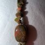 Unakite Crystal Jewellery Set Necklace, Bracelet & Earrings Image 4