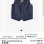 Age 7 boys suit navy 3 piece Image 6