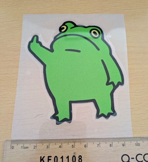 Sticker Frog Reflective Vinyl Waterproof