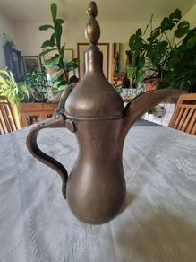 Vintage  Brass Dallah Handcrafted Tea Pot Kettle