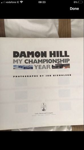 Damon Hill championship Year biography printed 1996 hardback