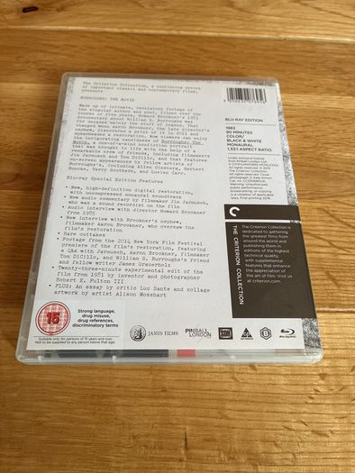 Criterion collection Blu Ray Burroughs.