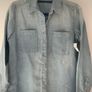 Bnwt gap stonewash shirt dress size small with pockets Image 8