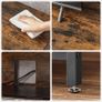TV cabinet with open compartments 40 x 120 x 50 cm vintage brown-black Image 3