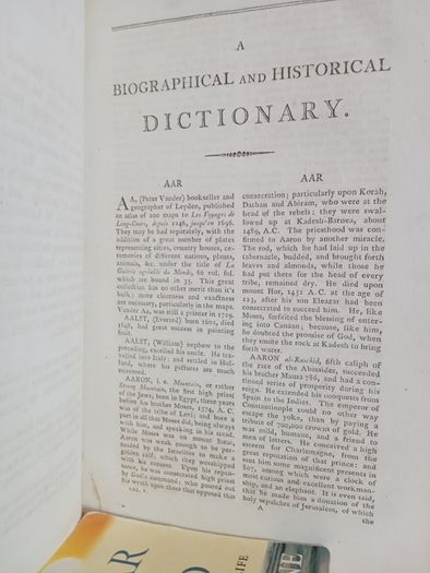 An Historical and Biographical Dictionary Translated from the French of Monsieur The Abbe Ladvocat by Catharine Collignon (4 Volume Set) (GT26)