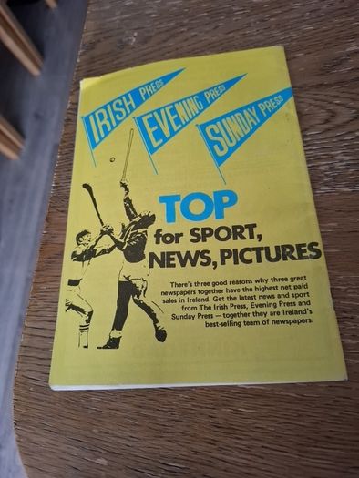 1980 All Ireland Hurling Final Programme Galway V Limerick