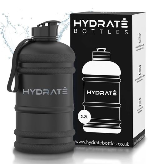 Brand New HYDRATE 2.2L Water Bottle with Easy Drink Cap,