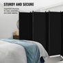 Room Divider, 6 Panels Room Divider, Folding Privacy Screen and Portable Partition Divider for Room Separation, Image 4