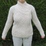 NEW with tage Merino Wool Irish Aran Side Zip Cardigan Image 2