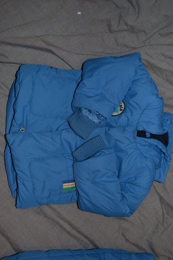 Little Rocha 2-in-1 blue hooded snowsuit 74cm 6-9 months