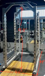Indigo fitness power rack & matching bench