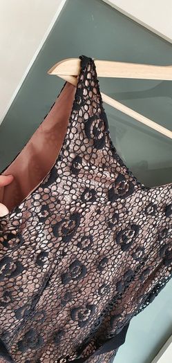 RENATO NUCCI Paris Taupe and Black dress Sz 10 UK - Bnwt Rrp 239 Sterling