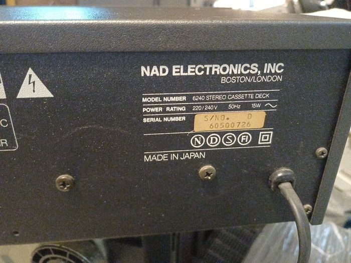 NAD cassette deck player