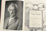 Vintage book A Tramp Abroad by Mark Twain