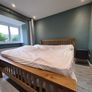 6ft Super King Solid Oak Bed Frame (Amsterdam High Foot End) Image 3