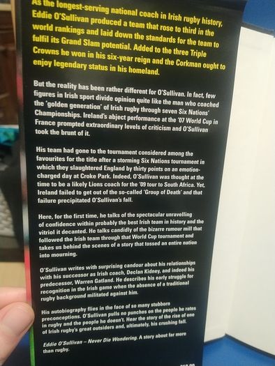 Eddie O'Sullivan autobiography
