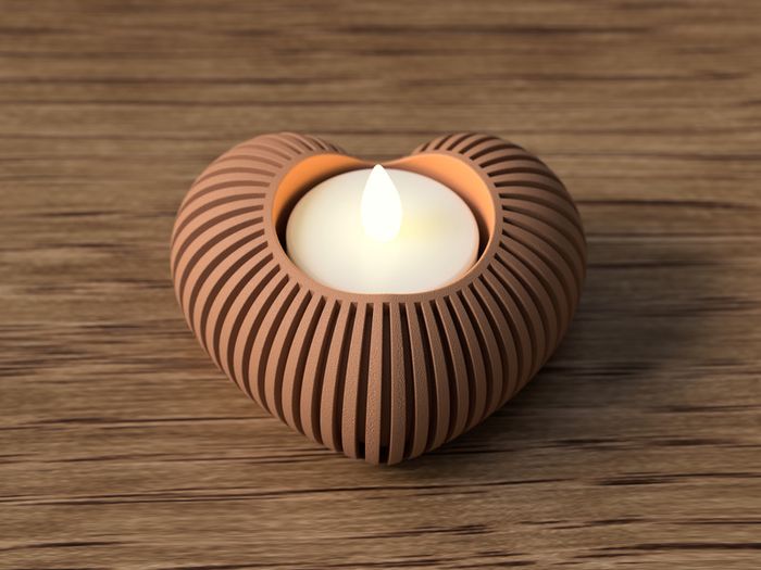 Heart Shaped Tea Light Holder
