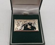 sterling silver Glasgow girls brooch