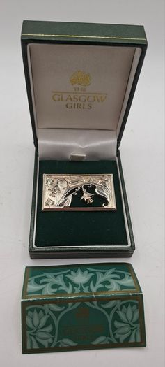 sterling silver Glasgow girls brooch