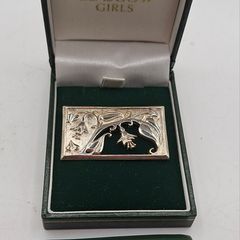 sterling silver Glasgow girls brooch
