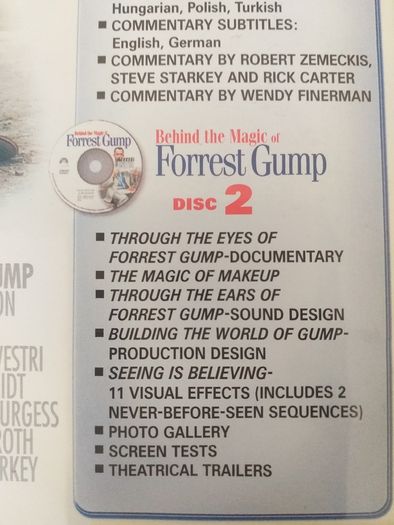 Tom Hanks Is Forrest Gump Dvd 2 - Disc Set Special Collector's Edition