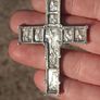 German Orthodox Silver Heavy Crucifix(Circa 1850)..22 grams Image 6