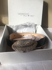 Limited Edition Giambattista Valli and H&M Leather crystal belt