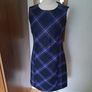 New Hobbs Tartan 100% Wool Pinafore Dress 10 Image 2
