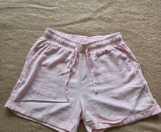 Pink tailored shorts, size S