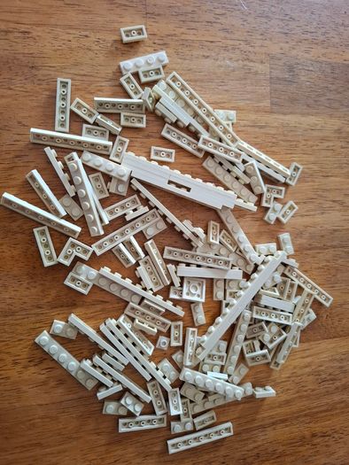 Selection of light tan Lego flat plates