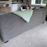 Pair of Crate & Barrel Grey Sofas One with Pull-Out Sofa Bed Good Condition Image 3
