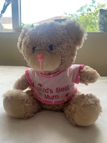 "Worlds Best Mum" Cute Soft Teddy