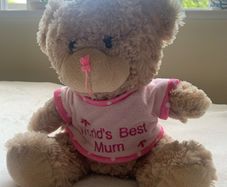 "Worlds Best Mum" Cute Soft Teddy