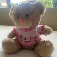 "Worlds Best Mum" Cute Soft Teddy