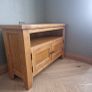 Solid Oak TV Corner unit Image 5