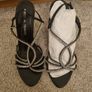 PIED A TERRE black diamante wedge heel dress sandal Image 4