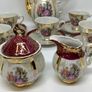 Minature Vintage Porcelain Tea Set Pearlized Image 3