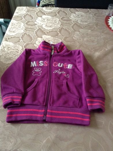 Girls new zip jacket 6/12 mths