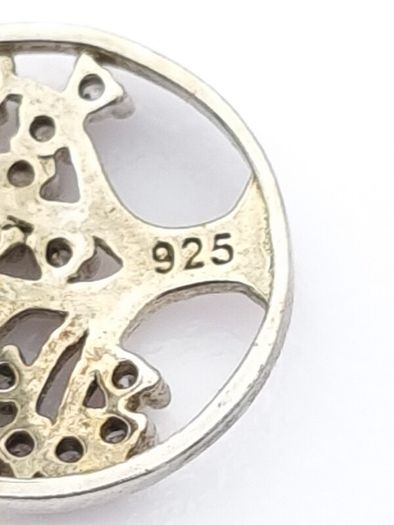 Vintage 925 Sterling Silver Tree Of Life Earrings