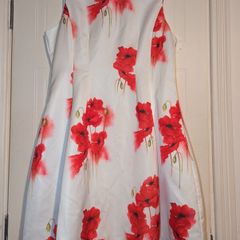 gorgeous and elegant floral midi dress from Marc Angelo