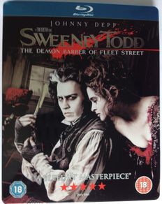 Sweeney Todd: The Demon Barber Of Fleet Street [2007] Johnny Depp [Blu-ray Movie STEELBOOK]