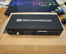 2 port HDMI Switch 2x2 4K 60hz USB3.0
