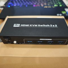 2 port HDMI Switch 2x2 4K 60hz USB3.0