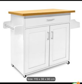White Kitchen Trolley
